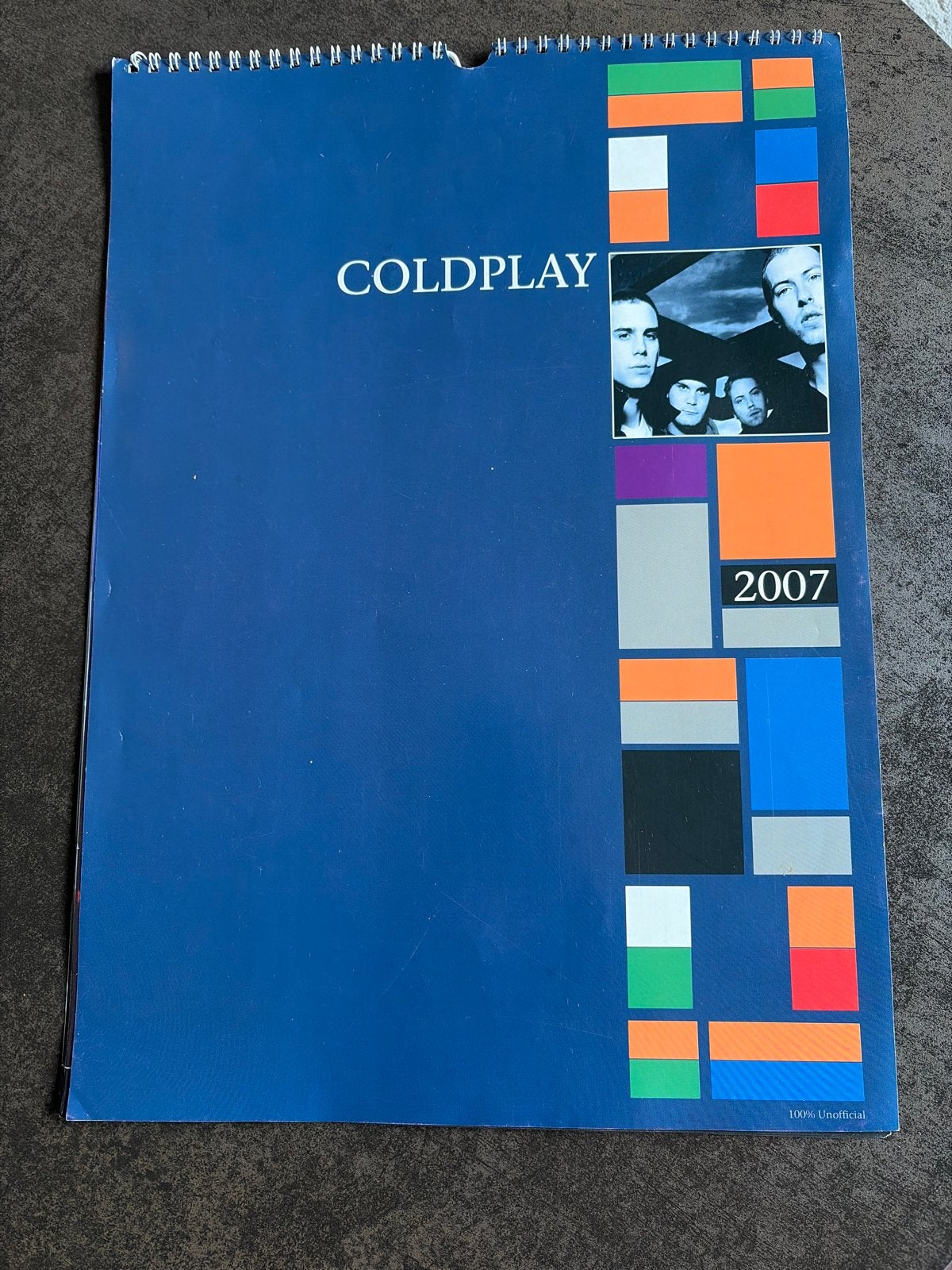 Coldplay - Kalender 2007, Diversen, Ophalen, Maandkalender, Zo goed als nieuw