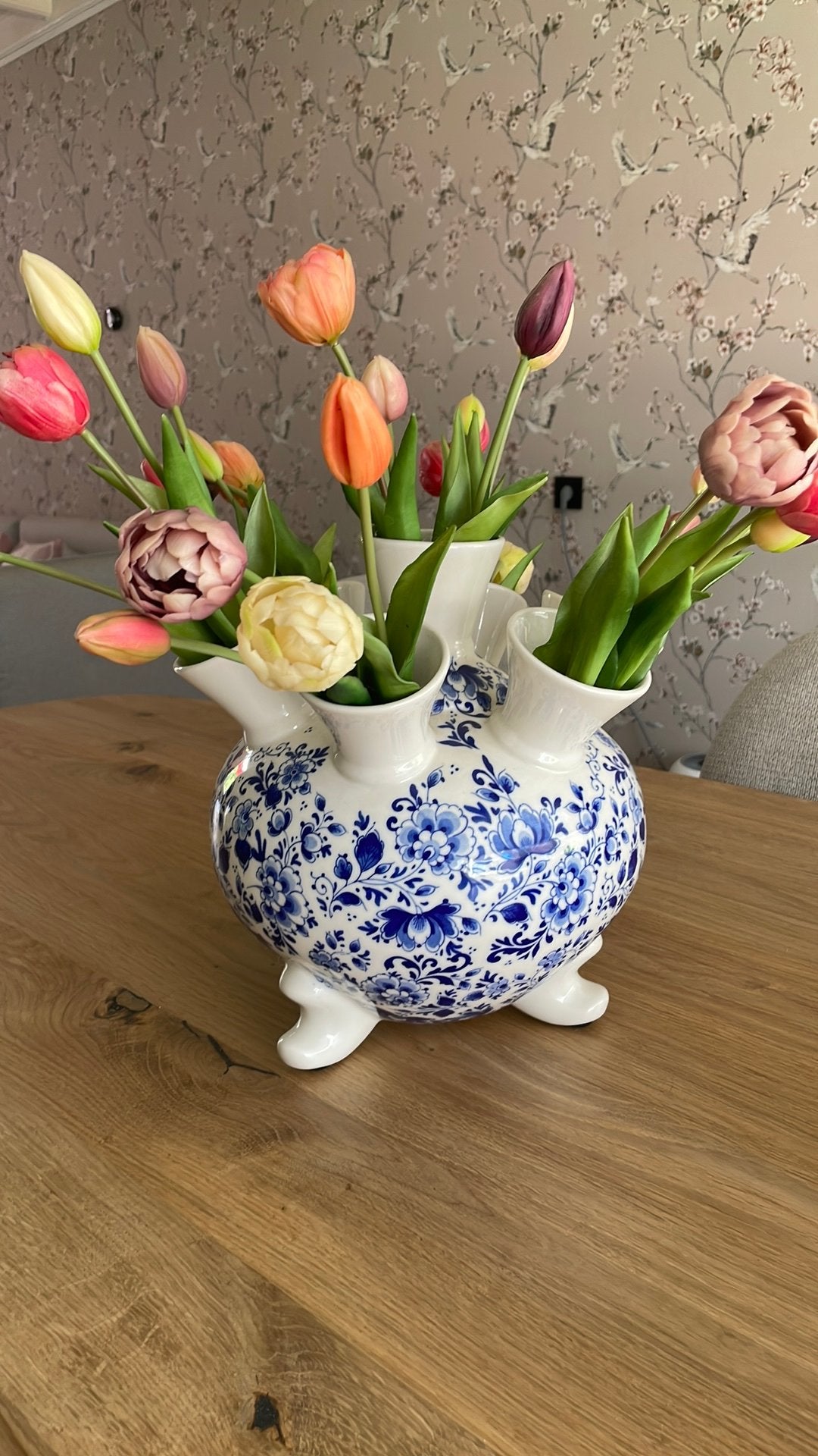 heinen tulpenvaas, Ophalen of Verzenden