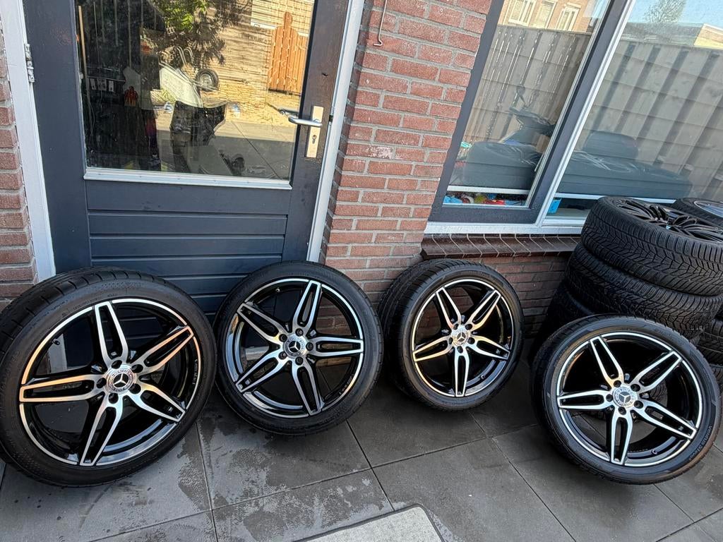 Mercedes-Benz W213 S213 19 inch AMG velgen met zomerbanden, Auto-onderdelen, Banden en Velgen, 19 inch, Banden en Velgen, Ophalen of Verzenden