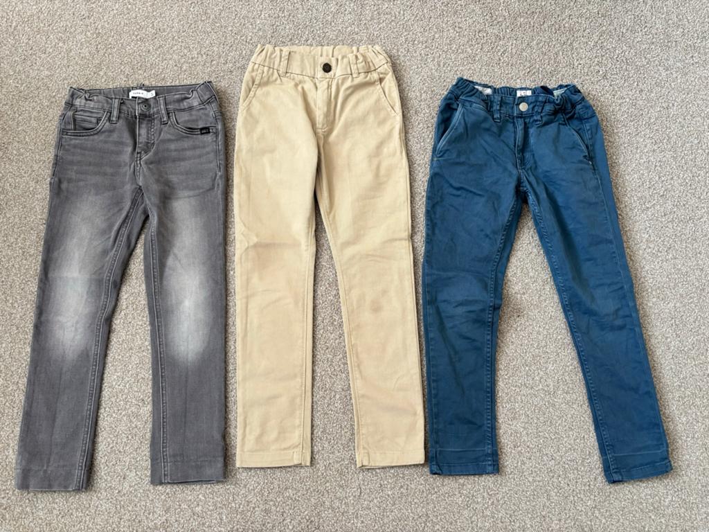 Set broekjes, jongen, maat128(116), Ophalen of Verzenden, Zo goed als nieuw