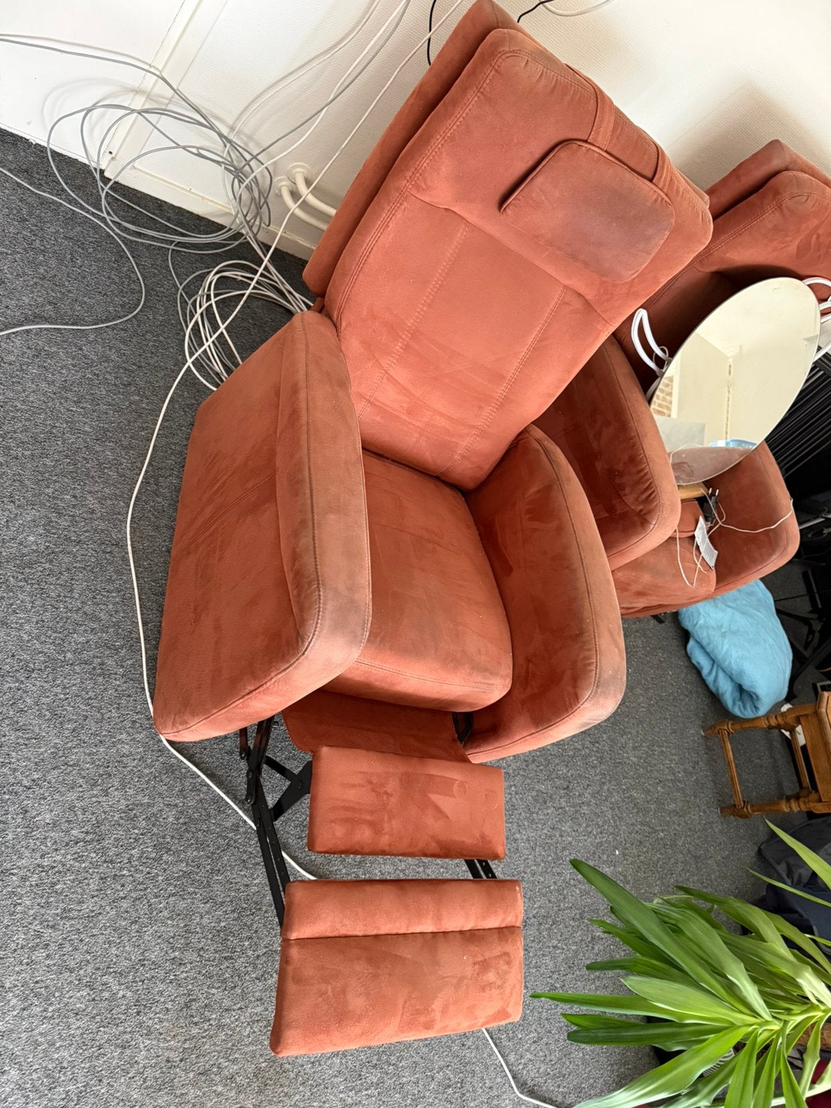 GRATIS 2x lig stoel, Ophalen, 75 tot 100 cm, Zo goed als nieuw, Stof