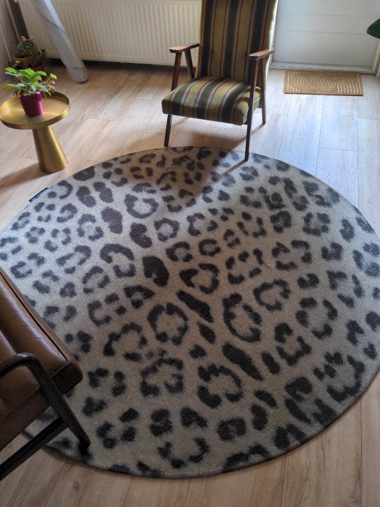 Vloerkleed, Rond, 200 cm of meer, Ophalen of Verzenden, Zo goed als nieuw