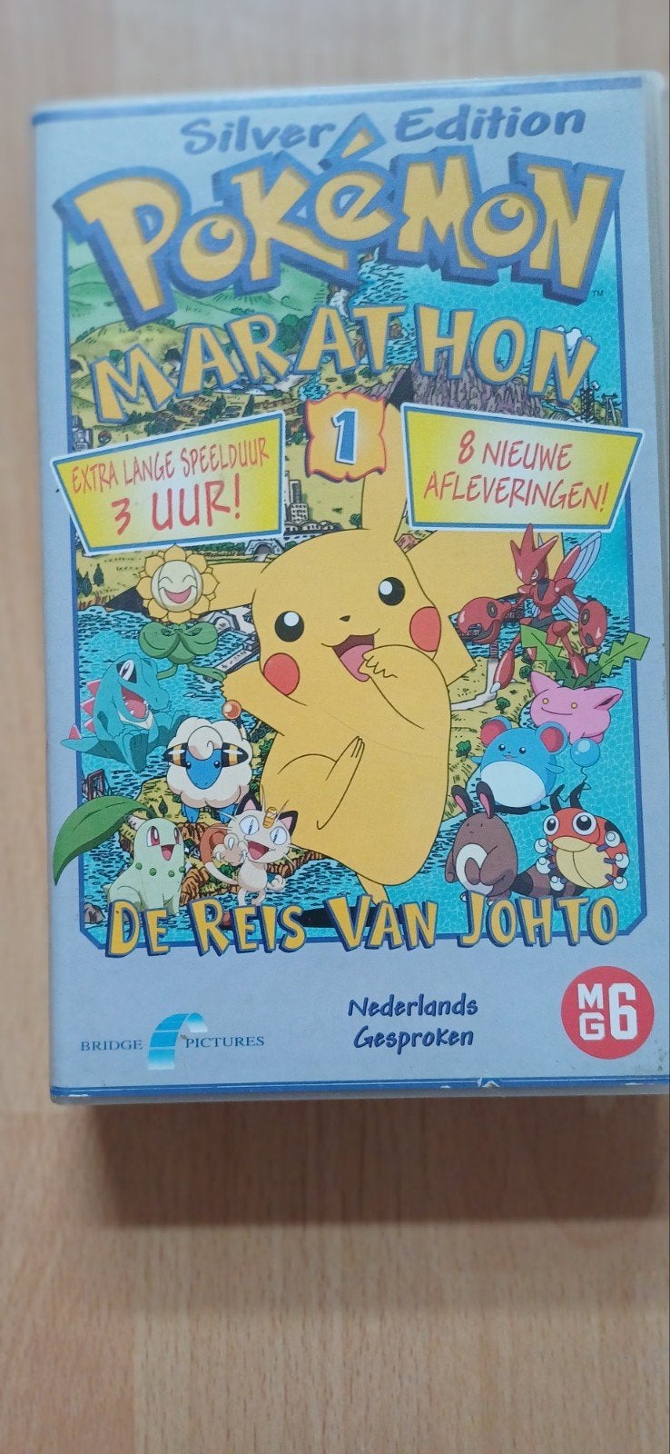 Pokémon Marathon De Reis van Johto VHS - Silver Edition, Ophalen, Gebruikt, Alle leeftijden, Kinderfilm