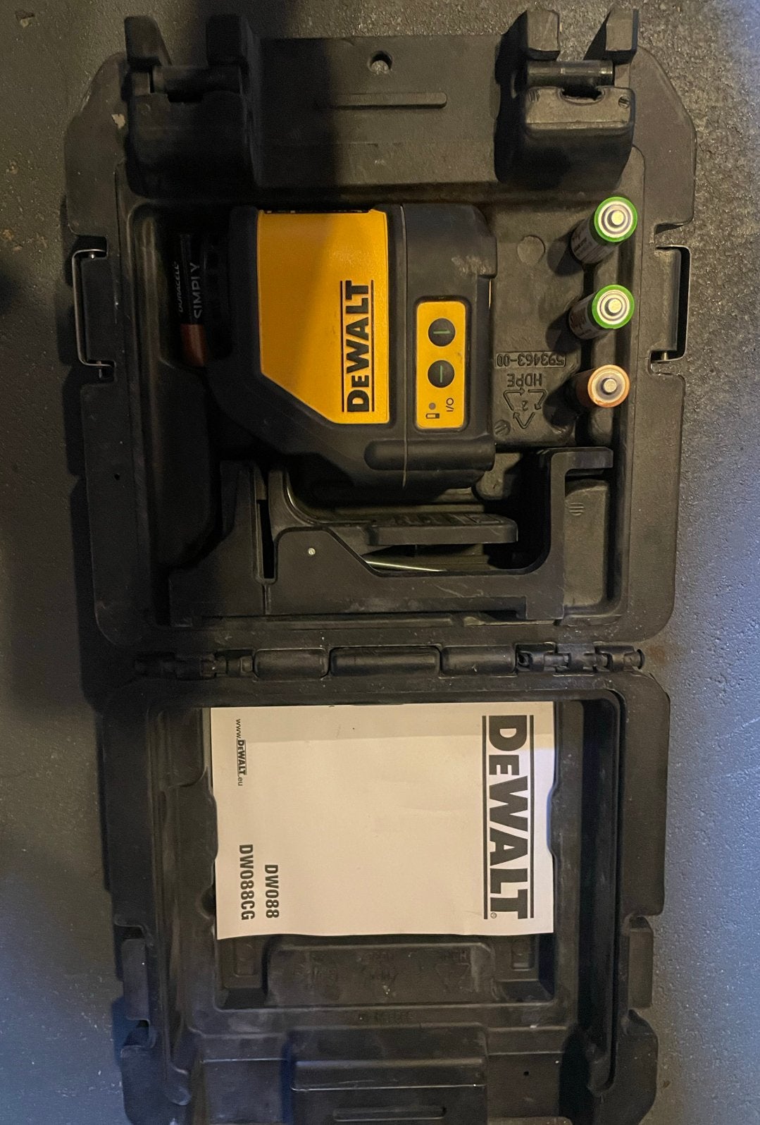 DeWALT kruislijnlaser DW088, Doe-het-zelf en Verbouw, Meetapparatuur, Ophalen of Verzenden, Zo goed als nieuw
