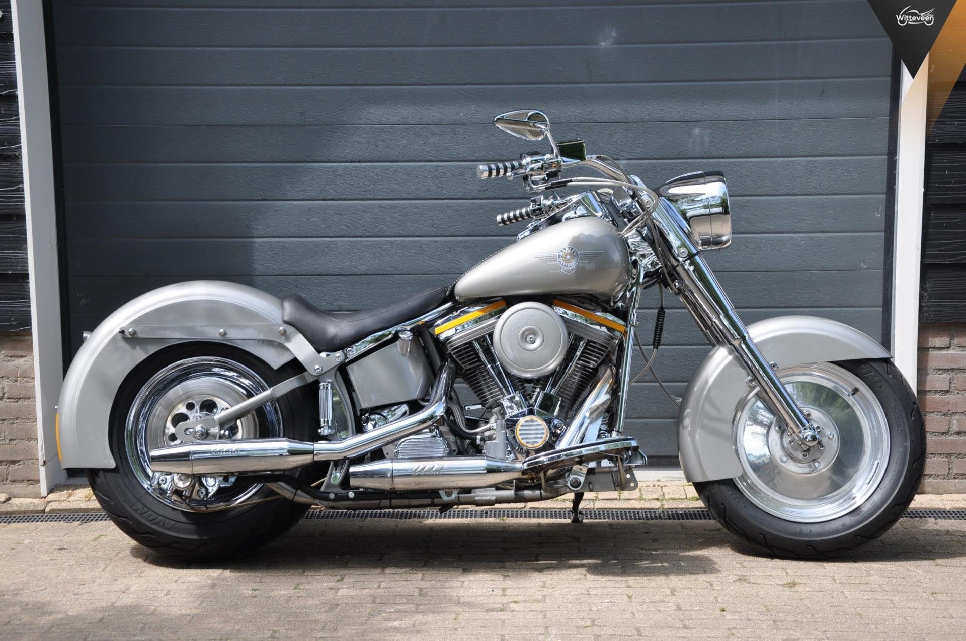 Harley Davidson FLSTF Fat Boy Grey Ghost / Hiroshima special, 1340 cc, Chopper, Bedrijf, Info@witteveenmotoren.nl