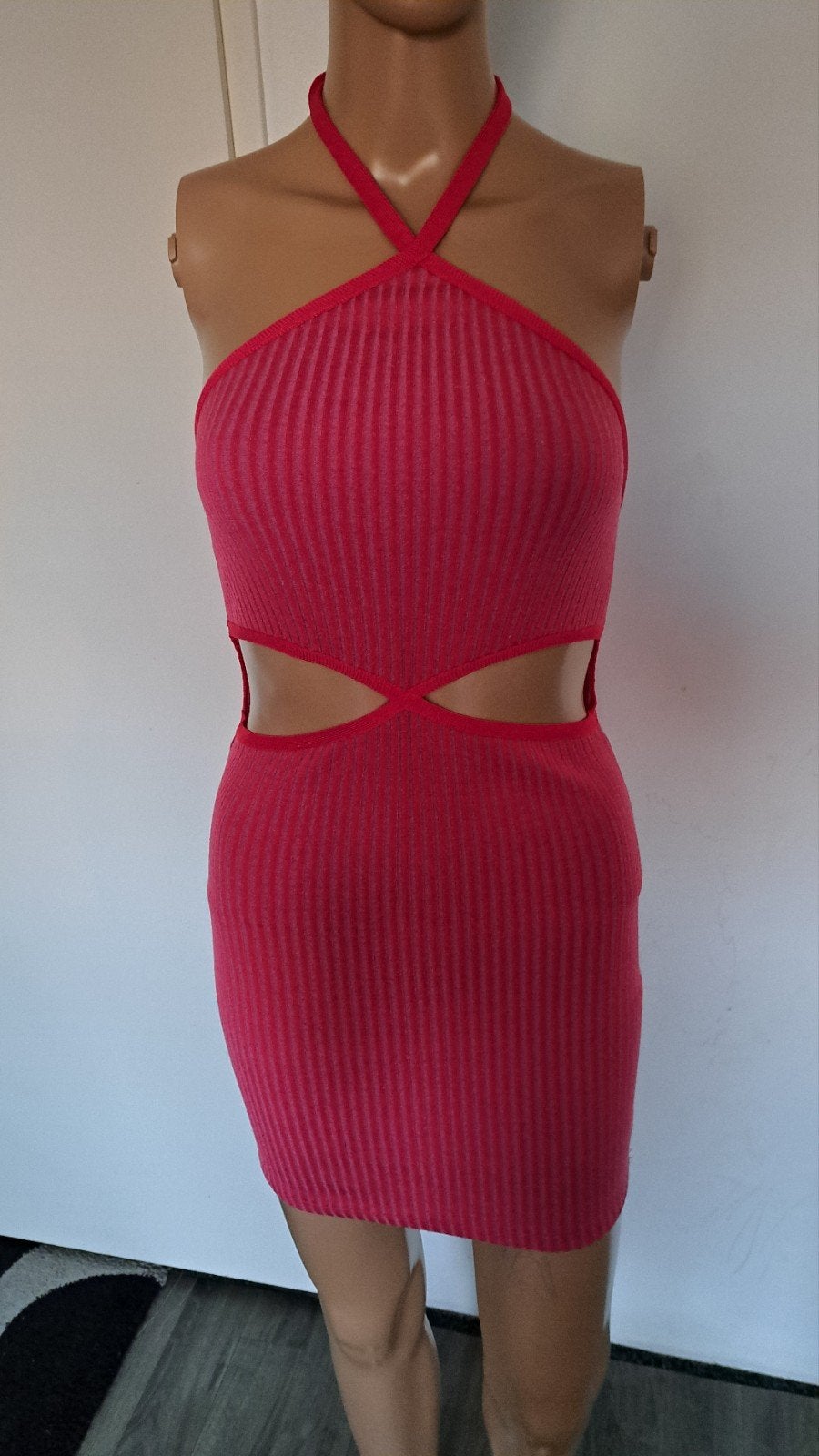 Roze Zara jurk met cut-outs, Zara, Ophalen of Verzenden, Roze, Maat 36 (S)