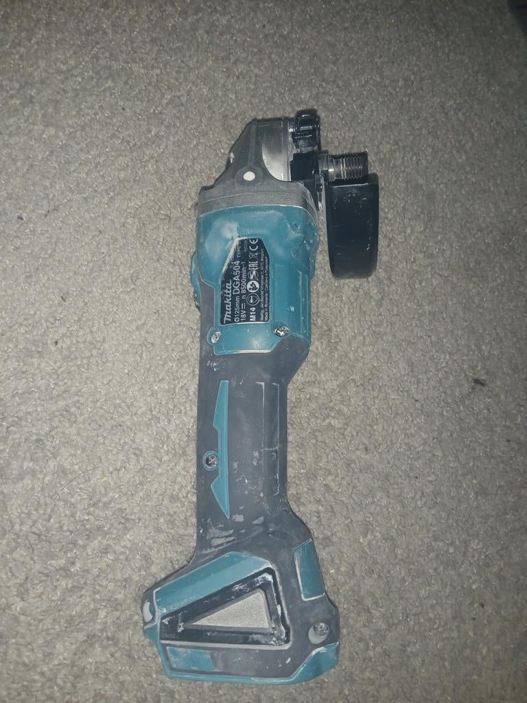 Makita DGA504 Accu Haakse Slijptol 18V, Doe-het-zelf en Verbouw, Gereedschap | Slijpmachines, Ophalen of Verzenden, Gebruikt, Minder dan 700 watt