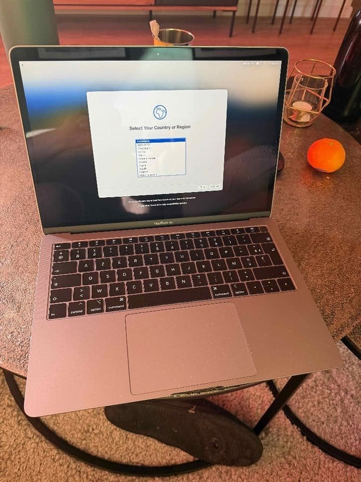 Apple MacBook Air 13,3" i5, 8GB, 128GB SSD Azerty (Frans), Gebruikt, 8 GB, 13 inch, Minder dan 2 Ghz