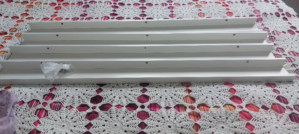 wandplanken Ikea wit, Ophalen, Gebruikt