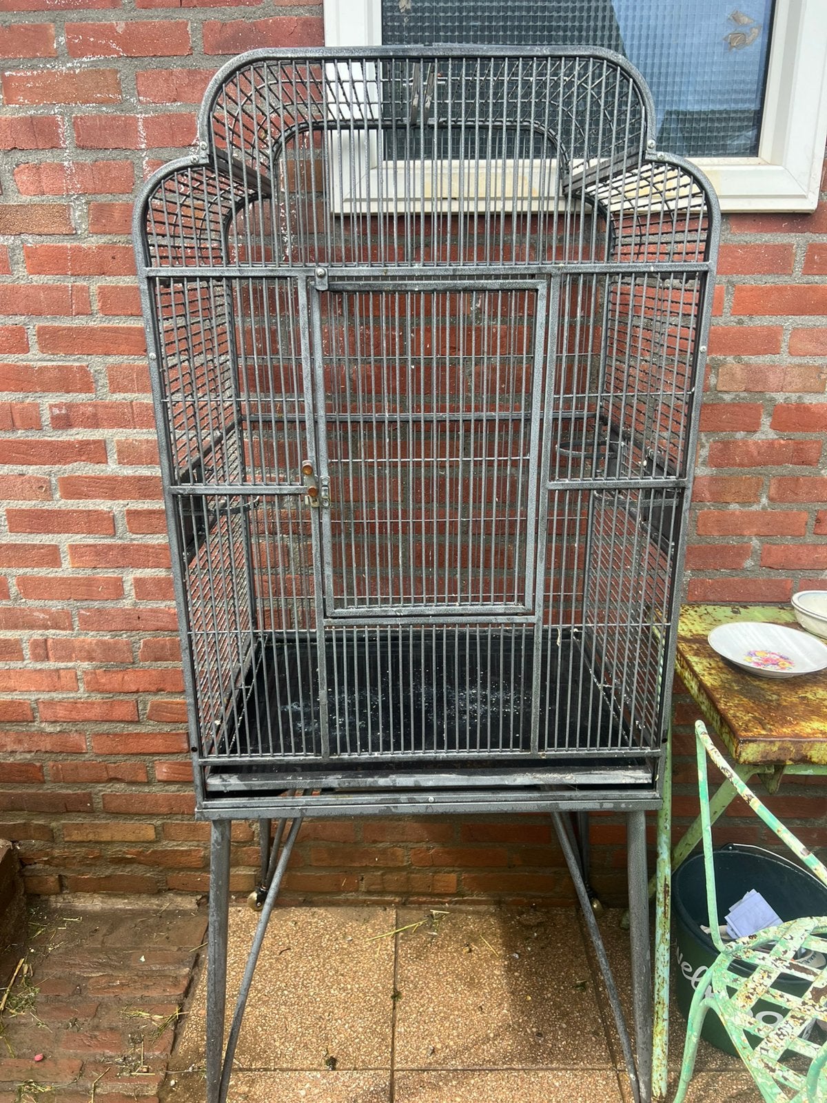 Vogelkooi, Ophalen, Gebruikt, Metaal, Vogelkooi