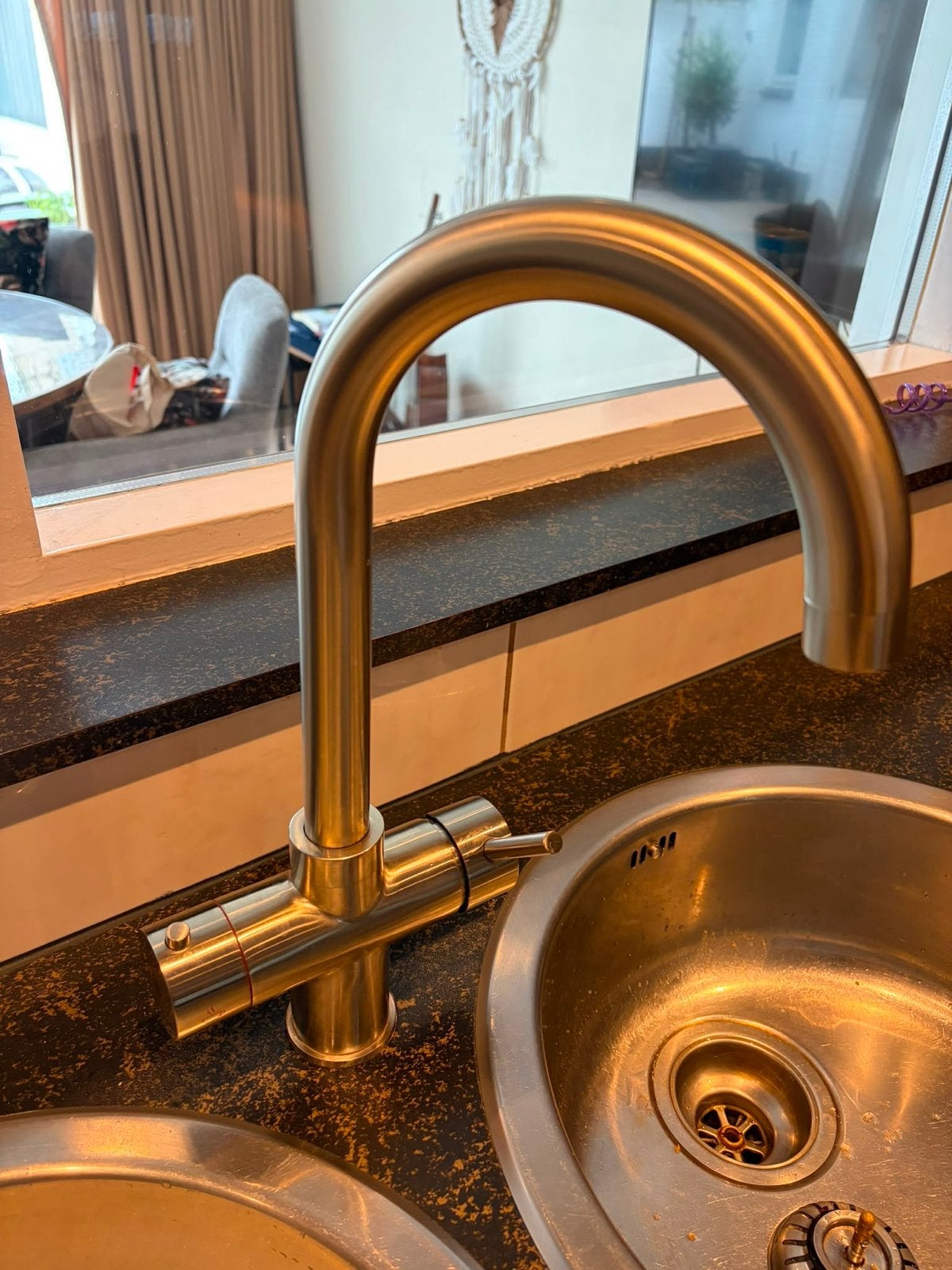Howat 2-in-1 Kokend Waterkraan met Boiler -Zo goed als nieuw, Ophalen, Overige typen, Goud, Zo goed als nieuw