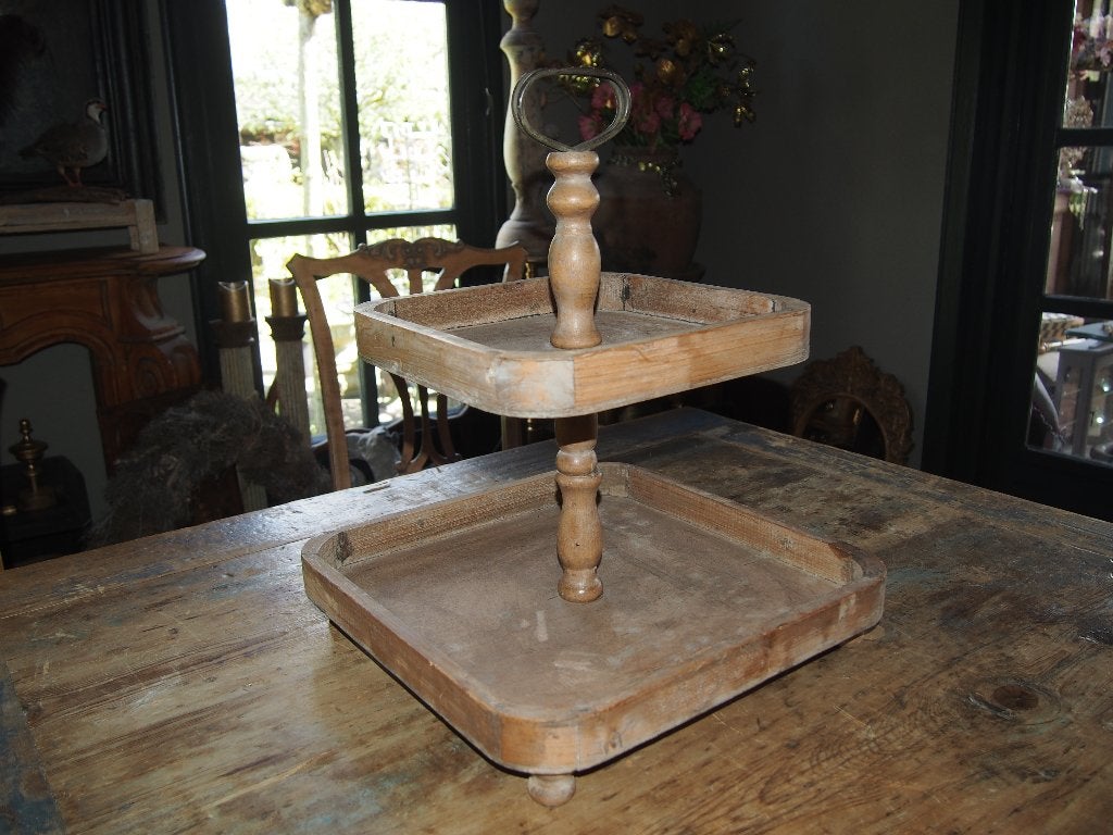 Houten Etagère - 49 cm hoog, 39 cm breed, Huis en Inrichting, Woonaccessoires | Etagères, Gebruikt, Etagère, Hout, Ophalen