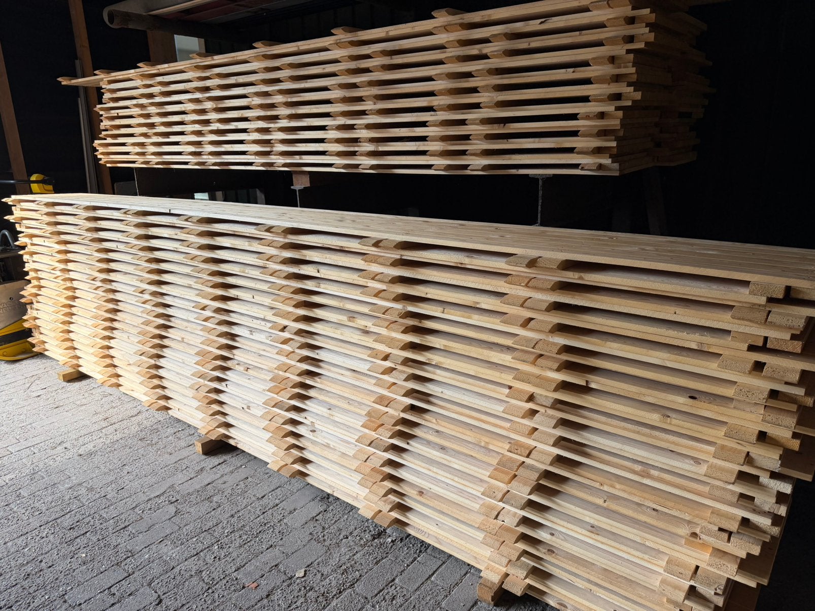 Vlondervloer te koop 5000x500 (eenmalig gebruikt), Hobby en Vrije tijd, Feestartikelen | Verhuur, Ophalen, Zo goed als nieuw