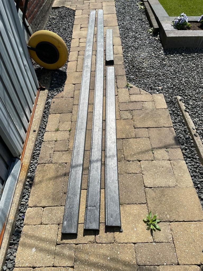 funderingsbalken voor blokhut of tuinhuis 32,50, Ophalen, Zo goed als nieuw, 250 cm of meer, Balken