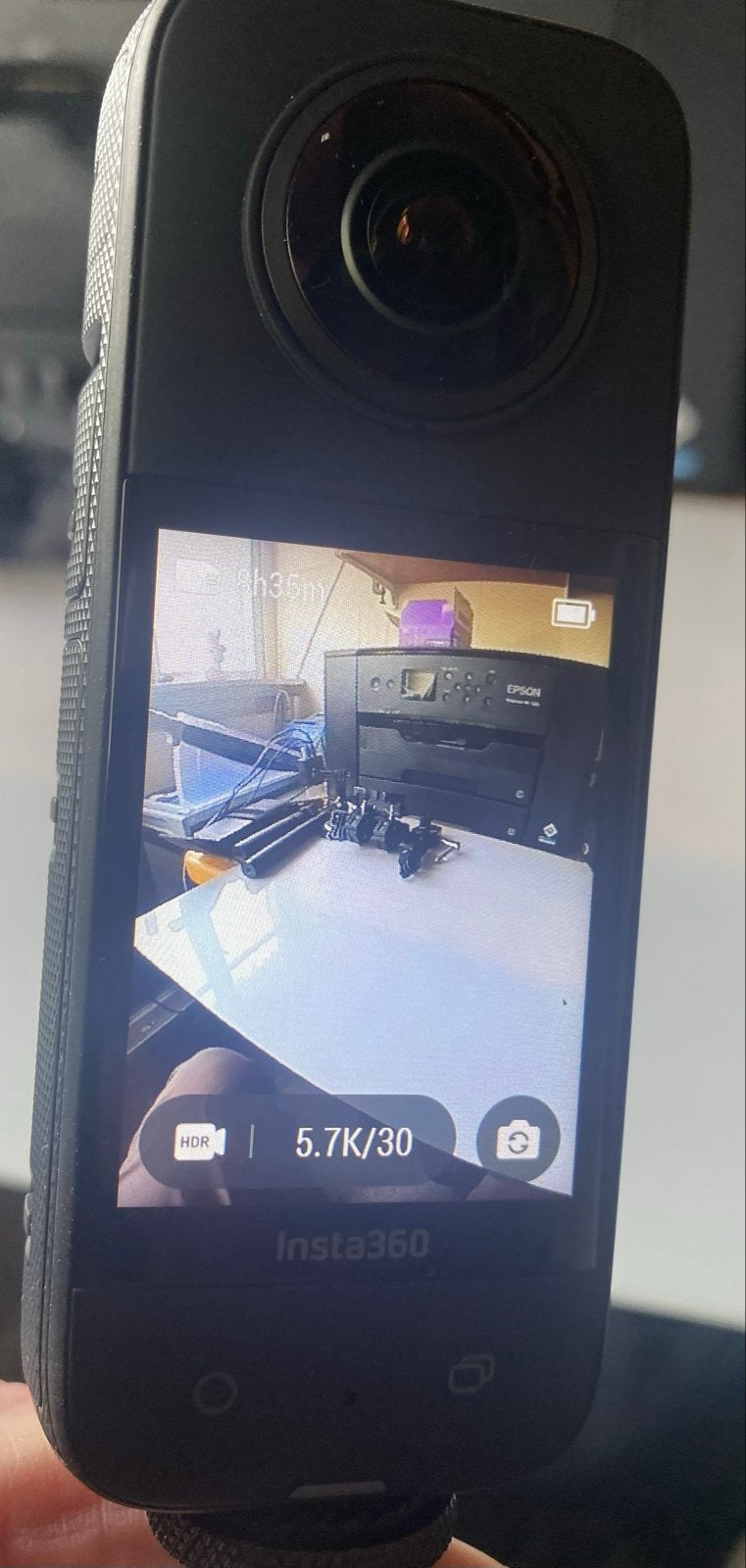 GoPro Hero 9 & Insta360 X3 met accessoires en rugzak