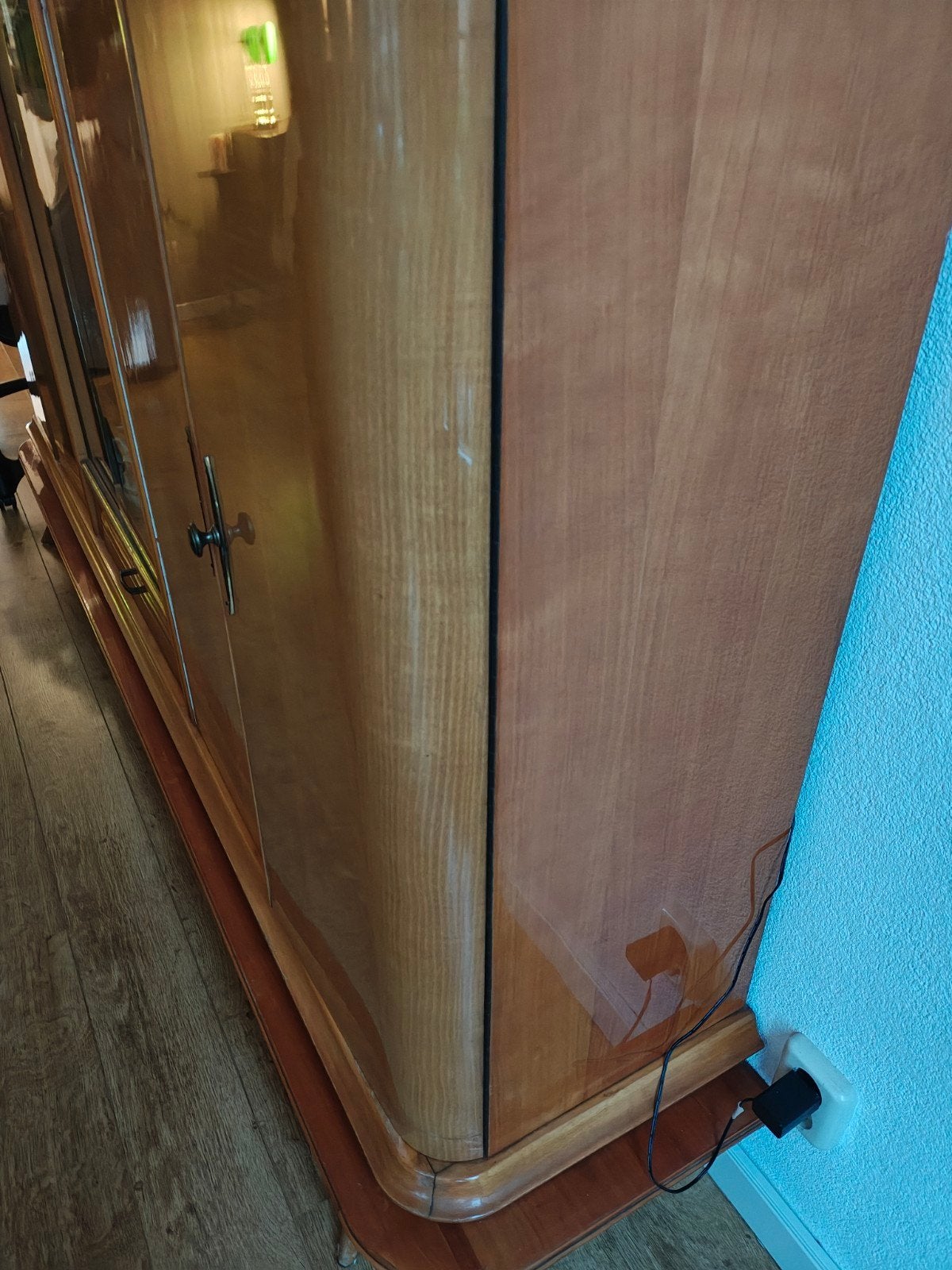Vintage Dressoir met Vitrine en Barkast, Ophalen