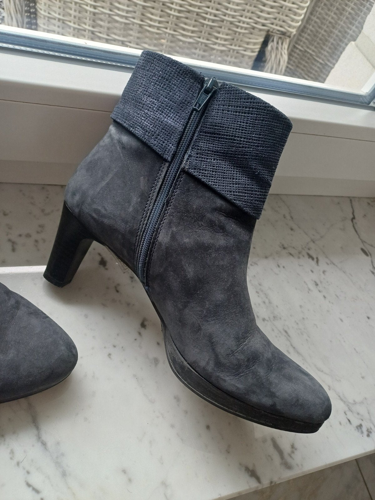 Manfield laarsjes maat 38, Kleding | Dames, Blauw, Lage of Enkellaarzen, Ophalen of Verzenden, Zo goed als nieuw
