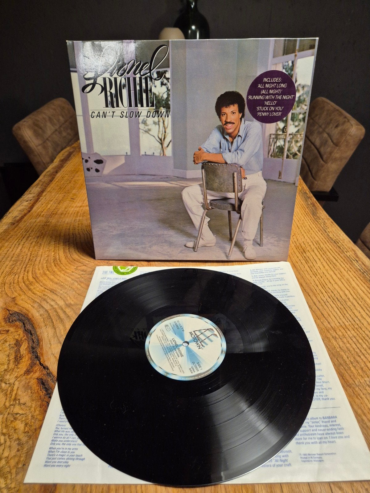 Lionel Richie - Can't Slow Down LP (Pop, 1983), Cd's en Dvd's, LP, Pop, Ophalen of Verzenden, Zo goed als nieuw