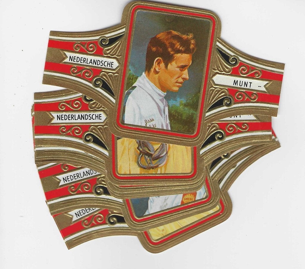 reeks HG   358  coureurs  1-12    sigarenbanden, Ophalen of Verzenden, Zo goed als nieuw, Sigarenbandjes