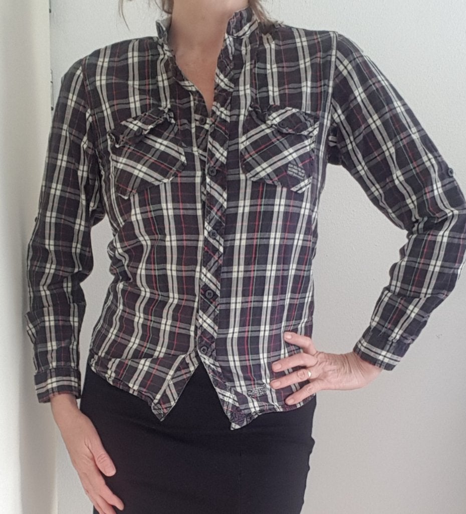 Mooie blouse xsmall, Ophalen of Verzenden, Zo goed als nieuw, Maat 36 (S)