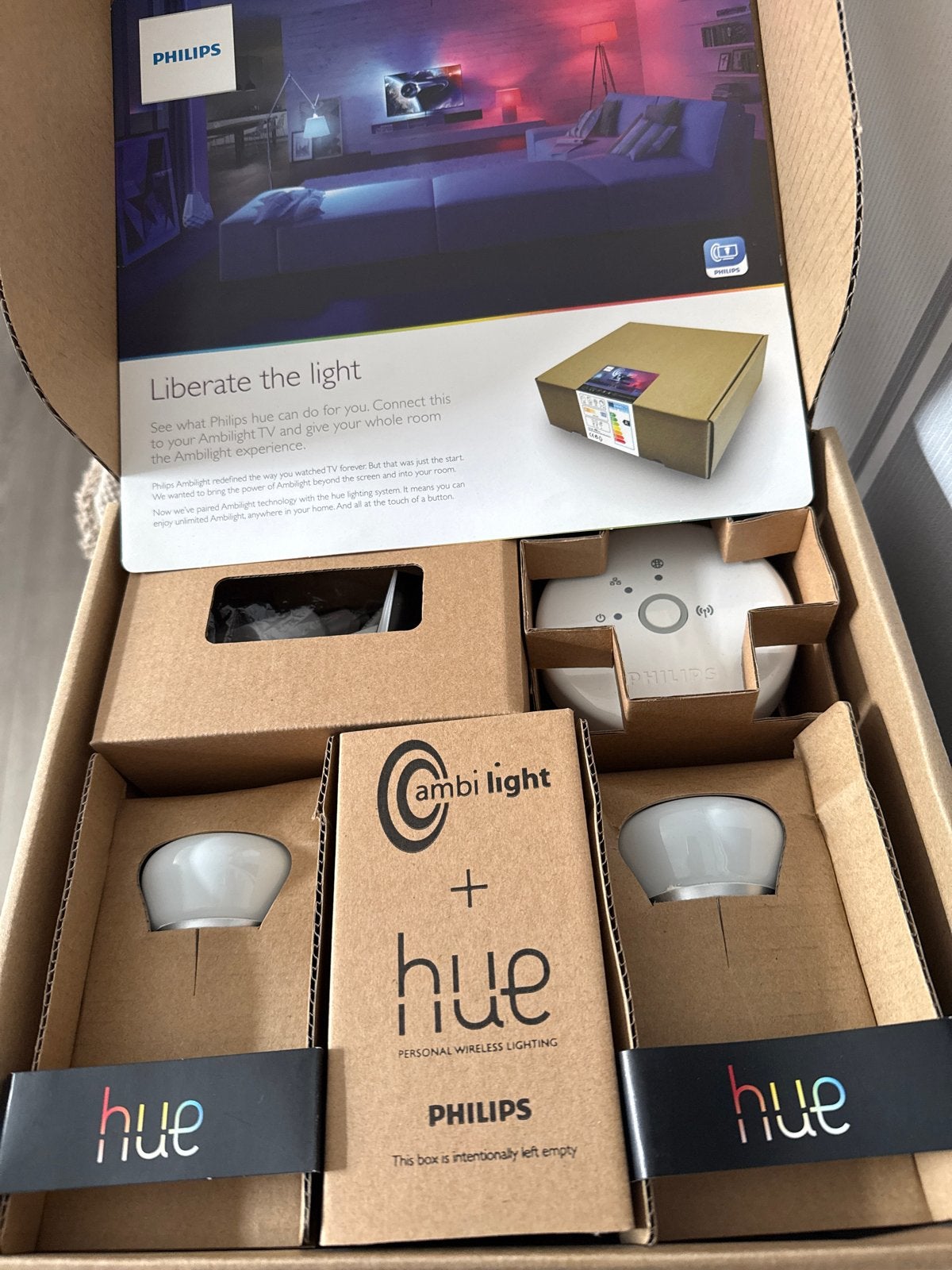Philips Hue Ambilight + Hue Starter Kit, Dimbaar, Ophalen of Verzenden, Zo goed als nieuw, Philips Hue