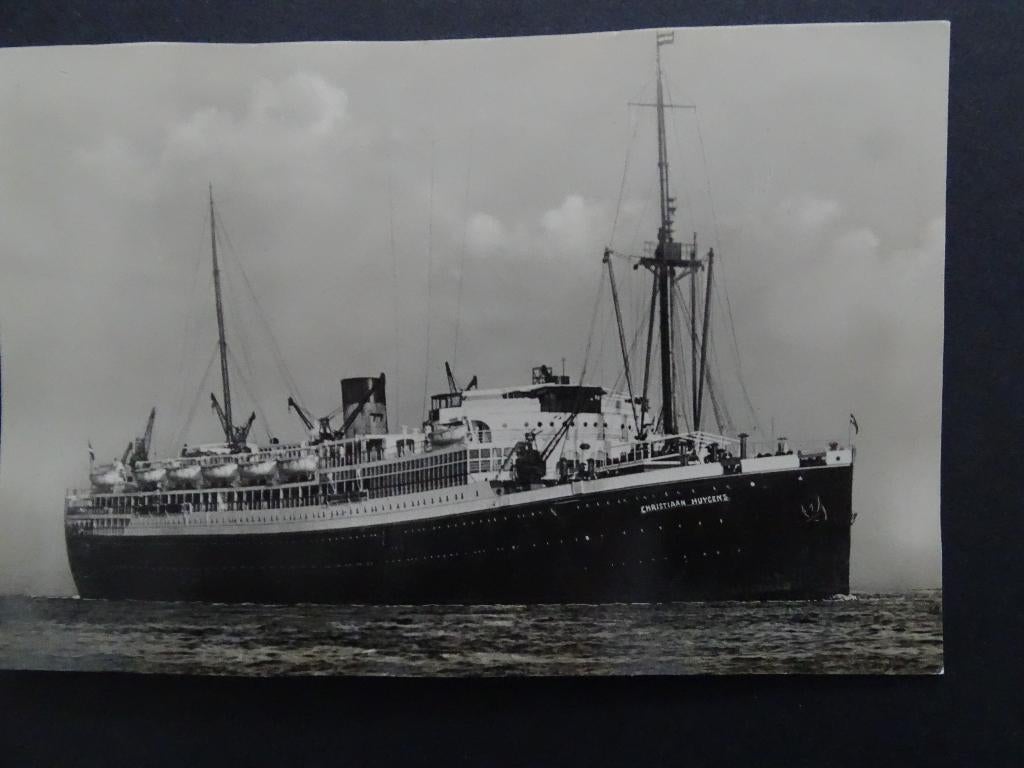 Christiaan Huygens / S.M.N. / Is geknipt, Verzamelen, Ophalen of Verzenden, Gebruikt, Motorboot, Kaart, Foto of Prent