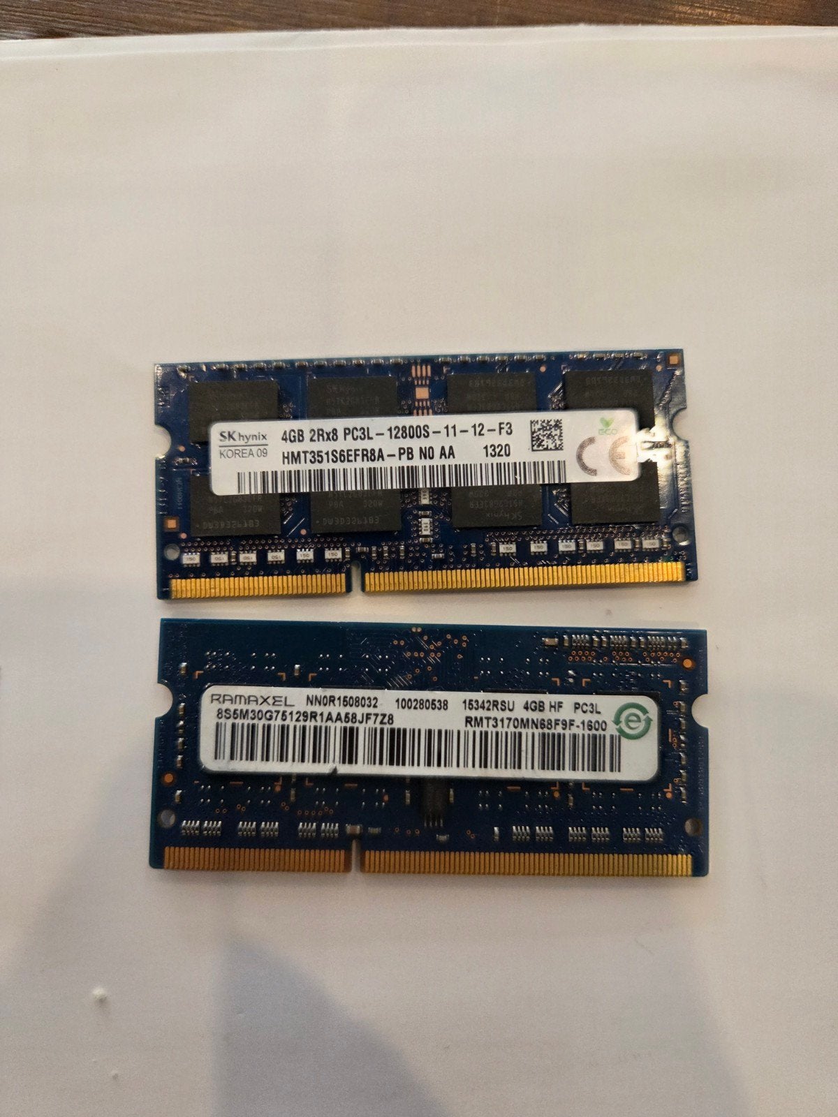 2x 4GB DDR3L RAM SODIMM voor Laptop (Totaal 8GB) – SK Hynix, ., DDR3, Ophalen of Verzenden, Zo goed als nieuw