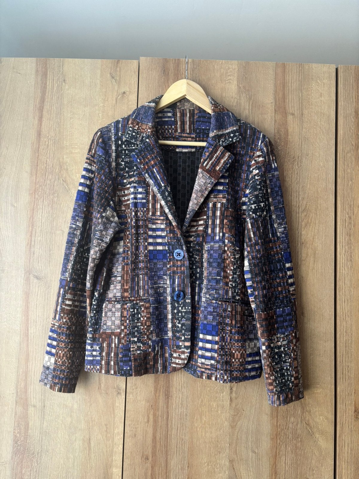 Jasje roberto sarto, Blauw, Maat 42/44 (L), Ophalen of Verzenden, Zo goed als nieuw