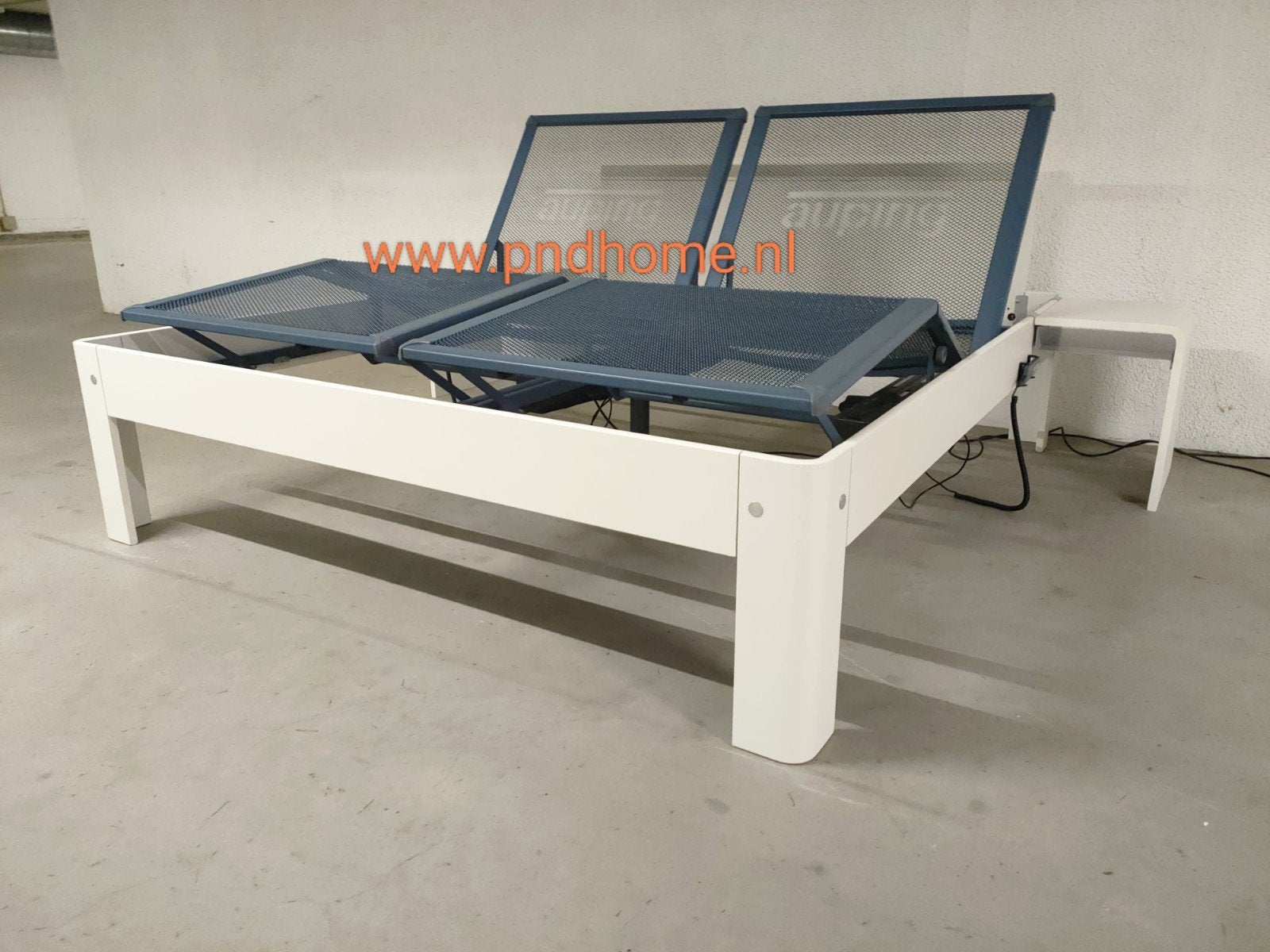 Auping Auronde 2000 elektrische verstelbaar hoog model, Verstelbaar, Auping Auronde bed type 2000 elektrische verstelbaar, Wit