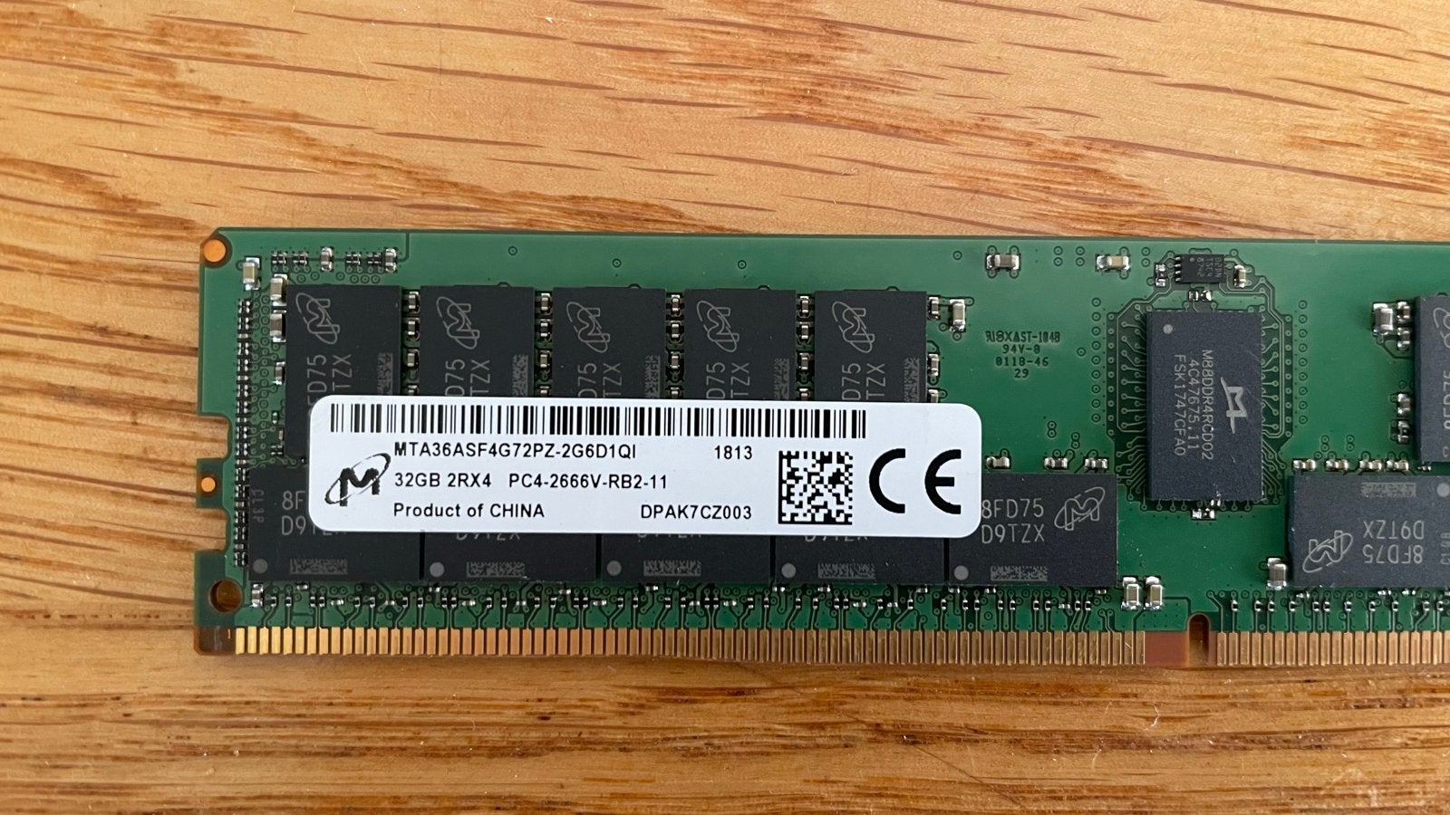 HPE 32GB DDR4 PC4-2666V ECC Server Geheugen, Computers en Software, RAM geheugen, Gebruikt, 32 GB, Server, DDR4