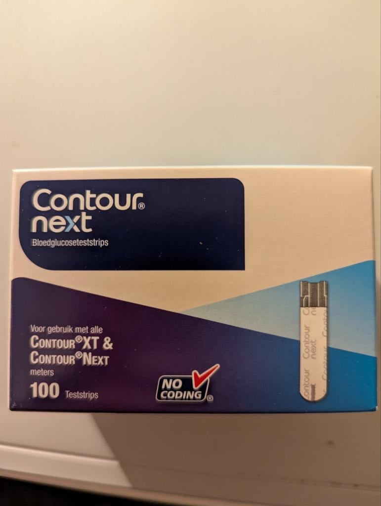Contour Next bloedglucoseteststrips 100 stuks, Verzenden, Nieuw, Overige typen