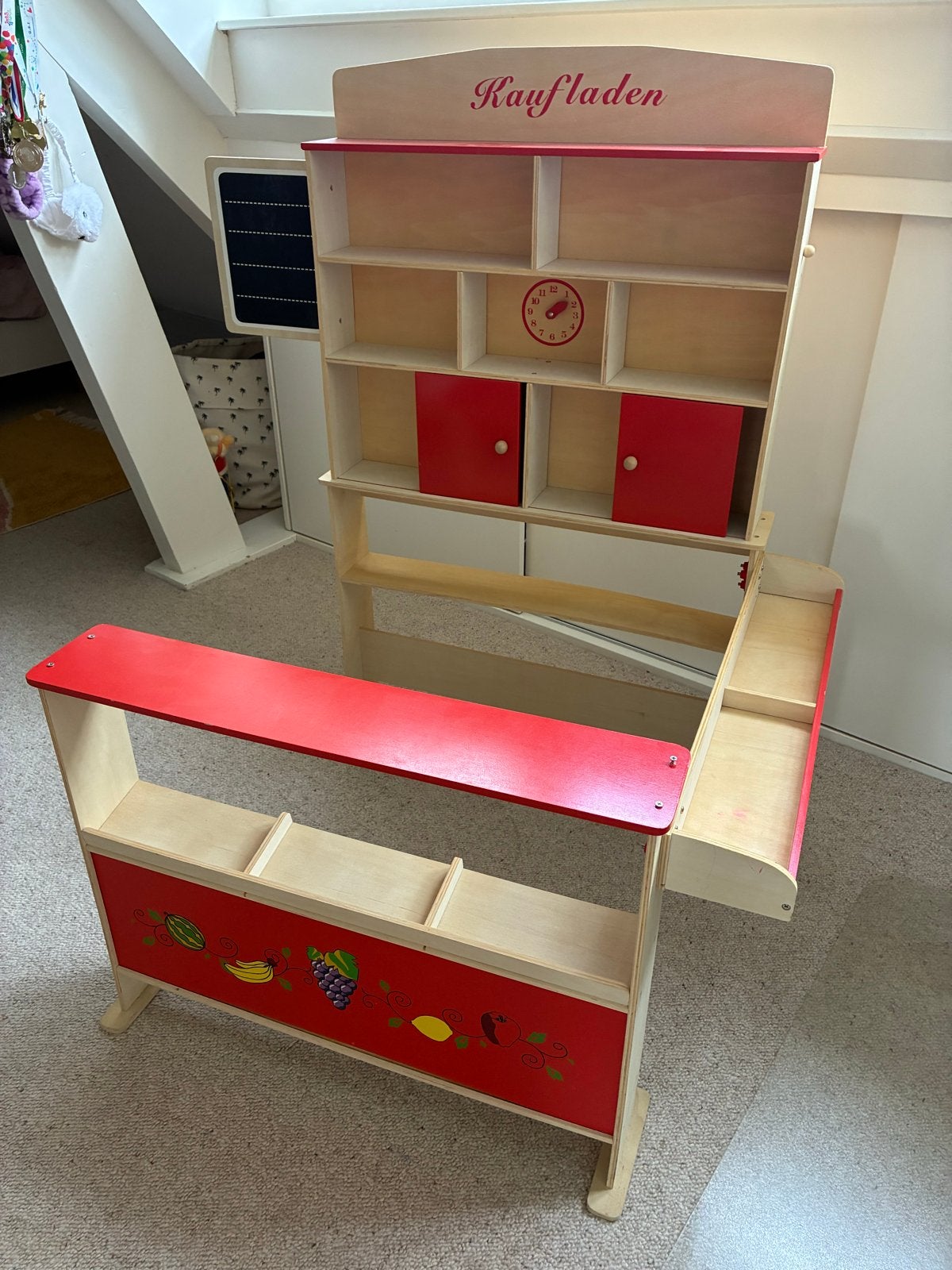 Houten speelgoedwinkeltje voor kinderen, Kinderen en Baby's, Ophalen, Gebruikt, Jongen of Meisje