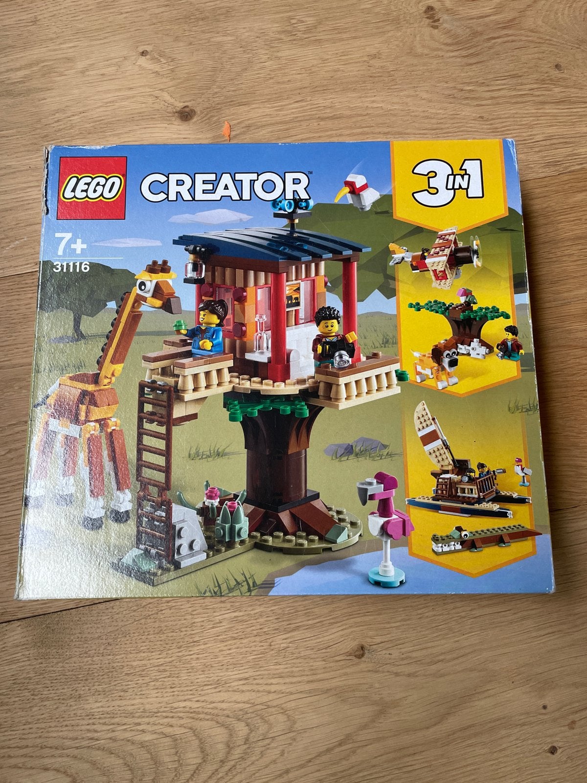 LEGO Creator 3-in-1 Safari Boomhut 31116, Kinderen en Baby's, Lego, Ophalen of Verzenden, Zo goed als nieuw, Compleet