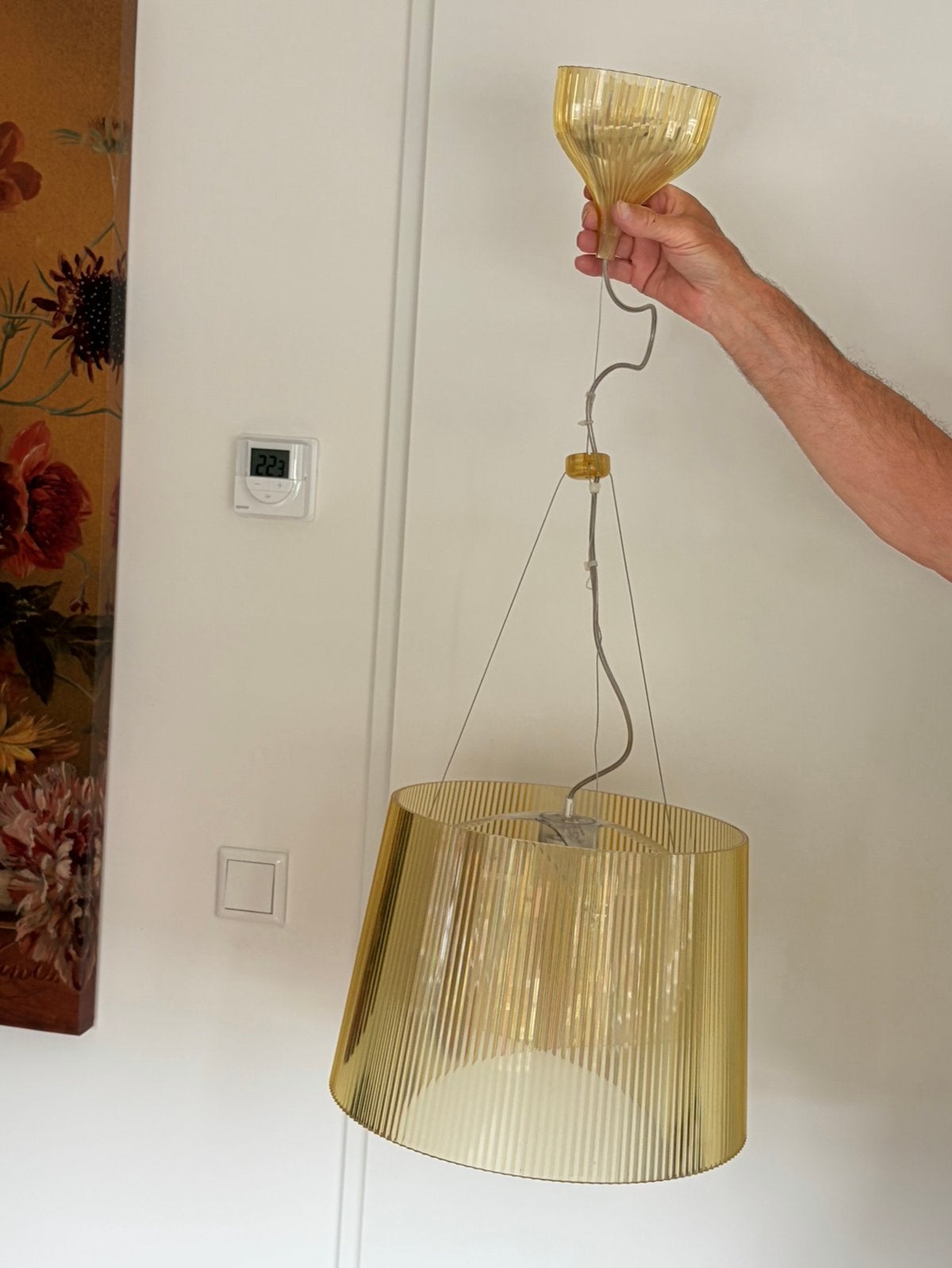 Mooie Kartell design hanglamp, Ophalen of Verzenden, Zo goed als nieuw