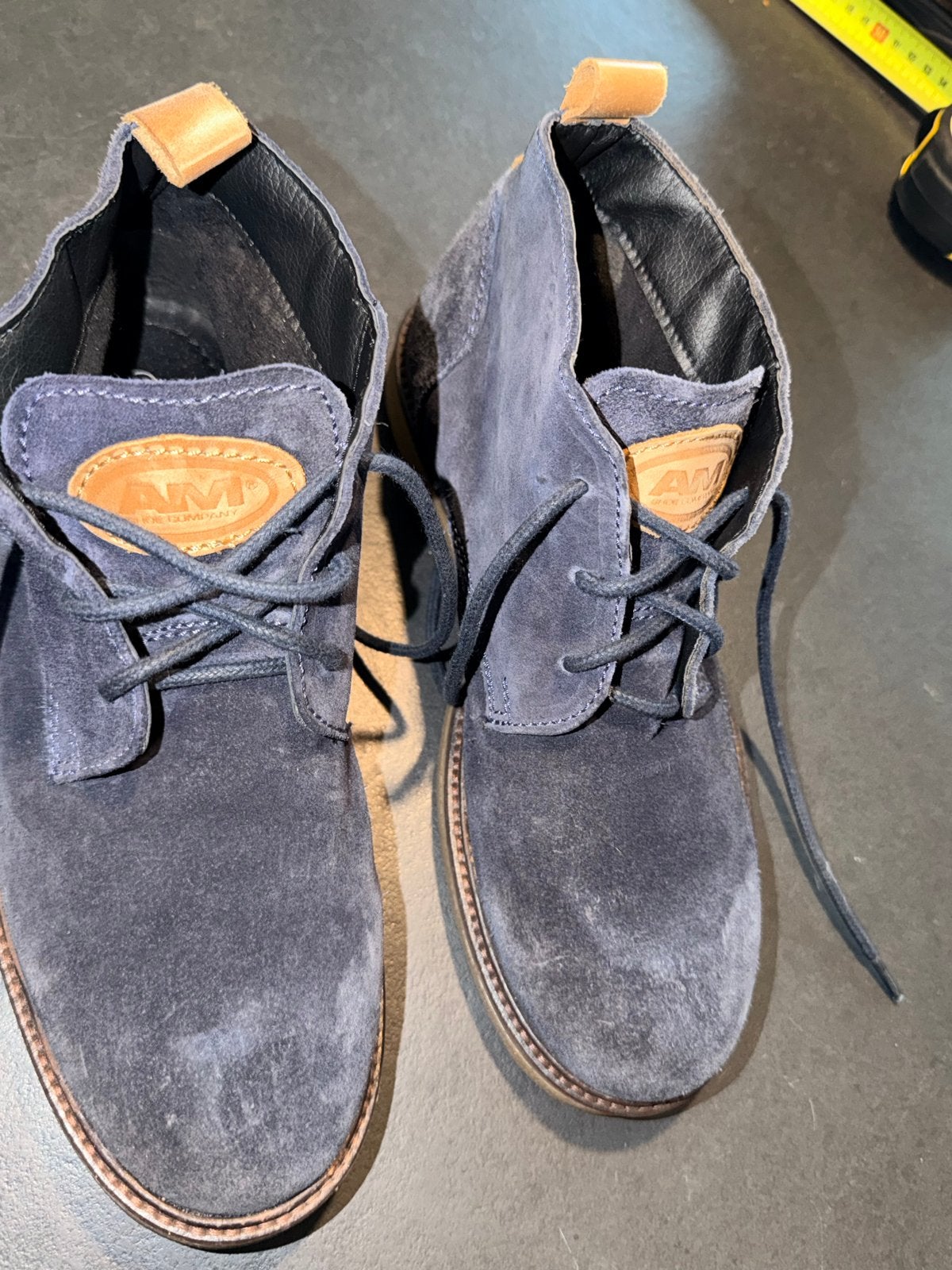 AM Shoe Company suède boots - Maat 40, Ophalen of Verzenden, Gedragen, Blauw, Boots