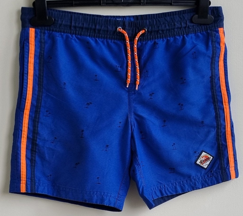 We Fashion blauwe zwemshort mt. 146/152, Sport- of Zwemkleding, Ophalen of Verzenden, Zo goed als nieuw, Jongen