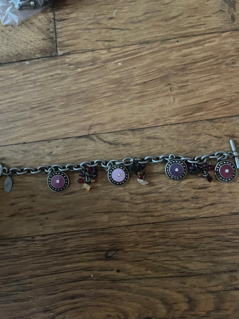 Mooie Bourjois Paris armband 18 cm., Ophalen of Verzenden, Zo goed als nieuw, Zilver