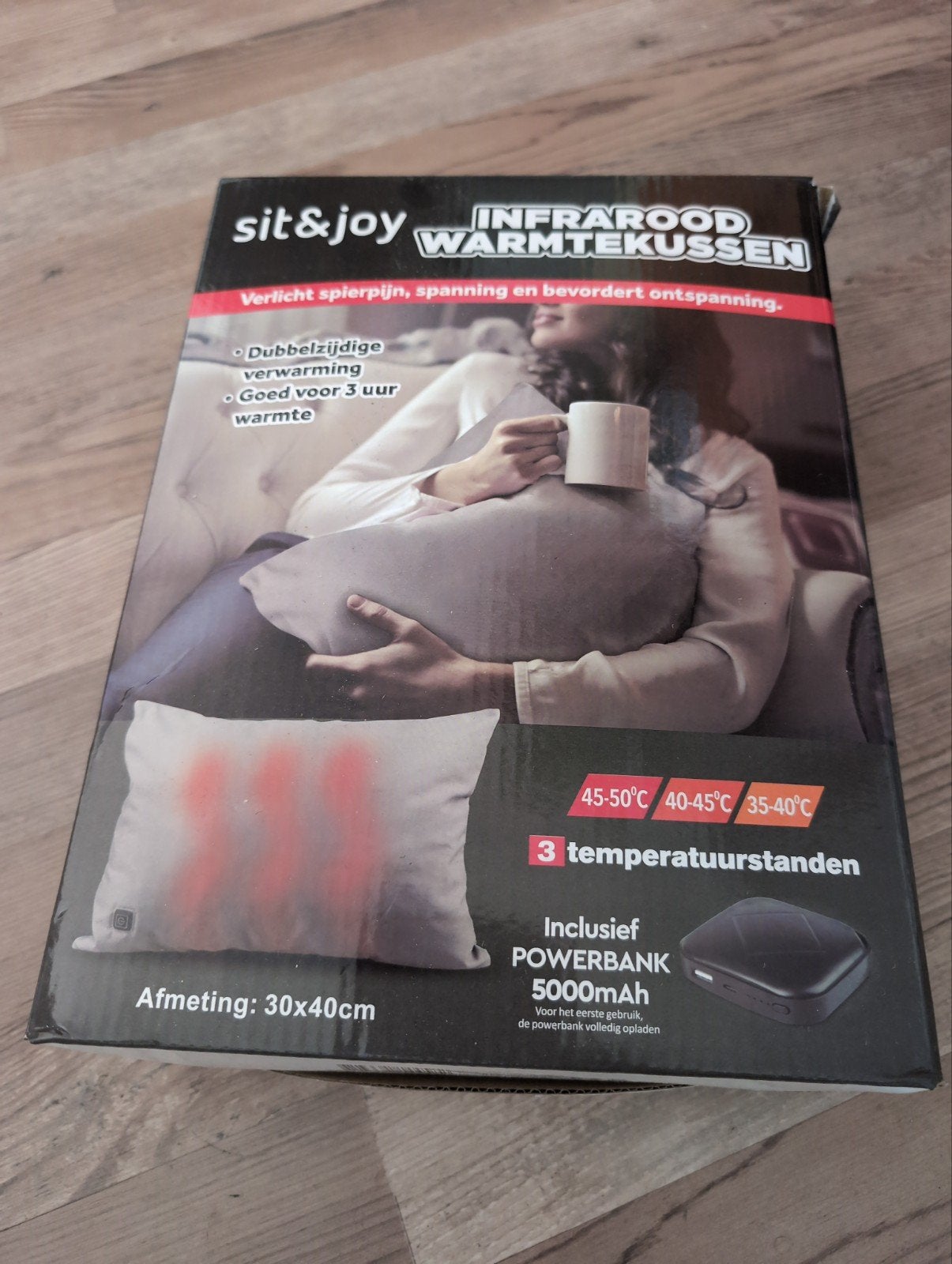 Sit & Joy Infrarood Warmtekussen met Powerbank, Overige merken, Wasbaar, Nieuw, Ophalen of Verzenden