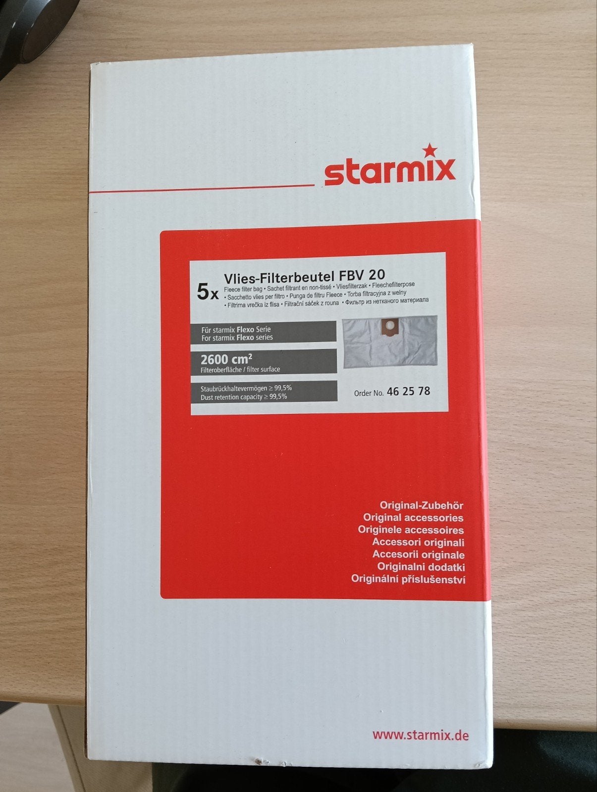 Starmix Vlies-Filterbeutel FBV 20 (5 stuks), Stofzak, Nieuw, Ophalen of Verzenden, Industriële stofzuiger