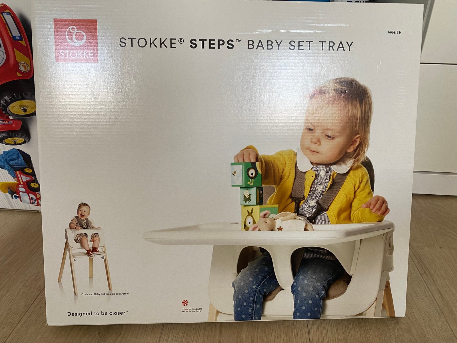 Stokke steps baby set tray wit - nieuw in de doos, Ophalen, Nieuw, Tafel(s)