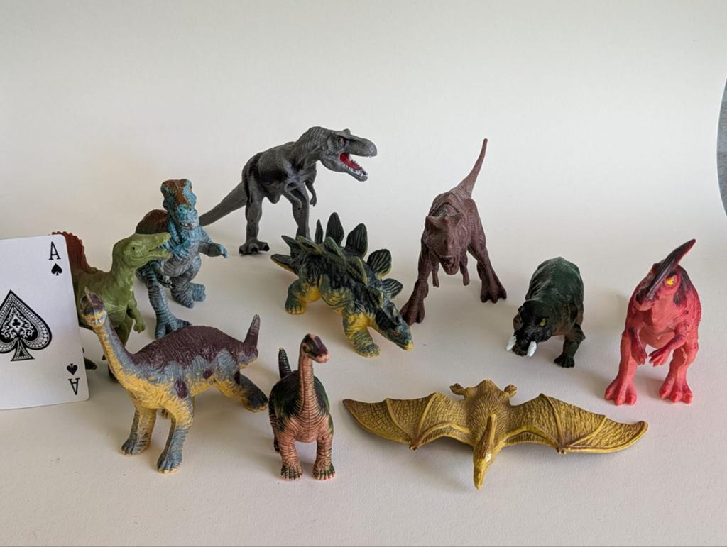 Vintage speelgoed dinosaurussen, Ophalen of Verzenden, Gebruikt