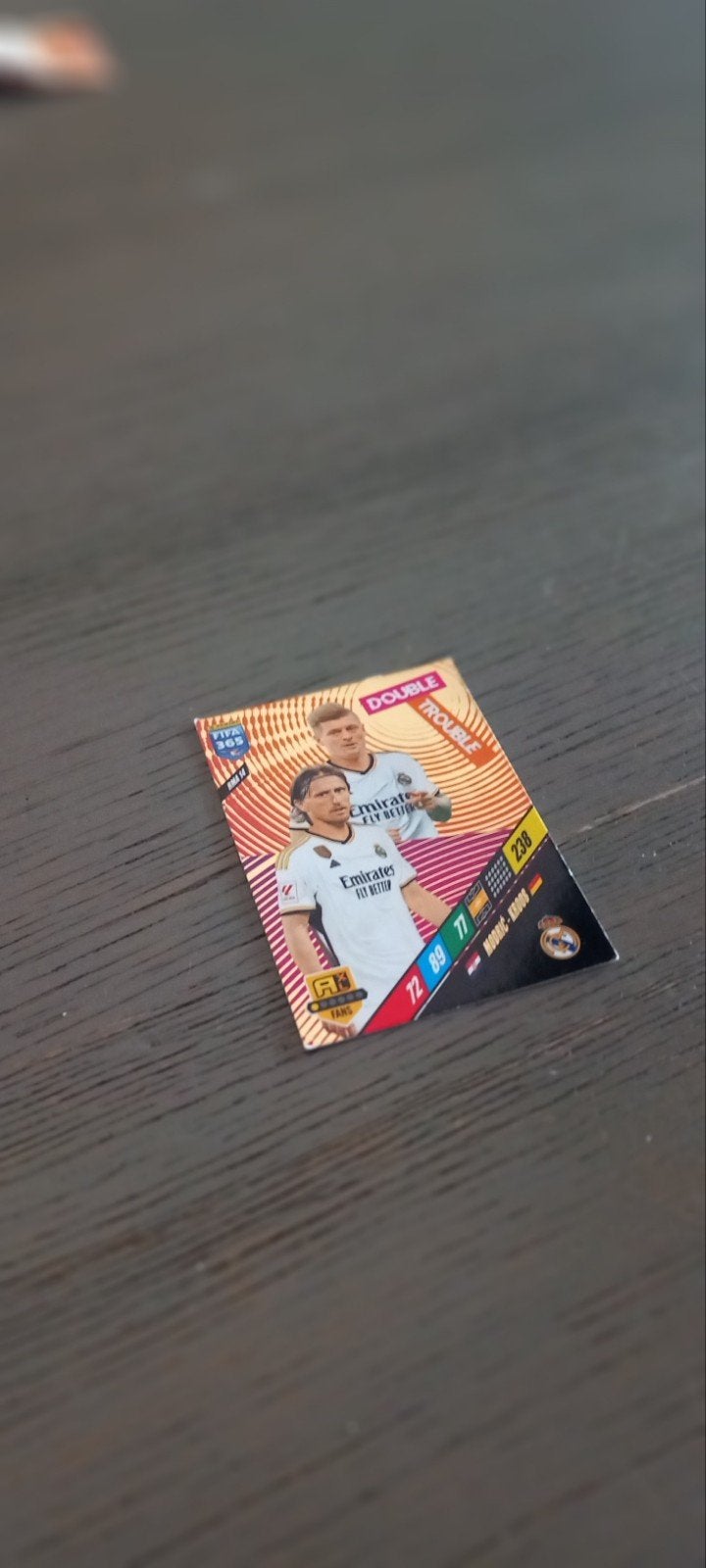 voetbalplaatje modric en kroos, Ophalen of Verzenden, Plaatje