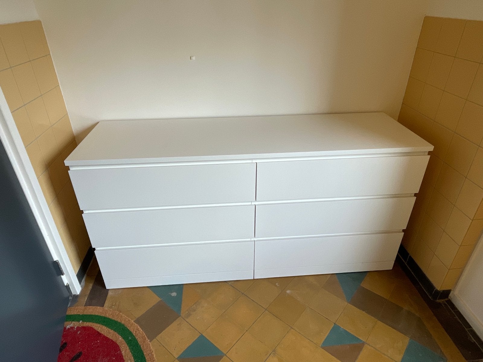 IKEA MALM ladekast wit met 6 laden, Ophalen, Gebruikt, 5 laden of meer, 150 tot 200 cm