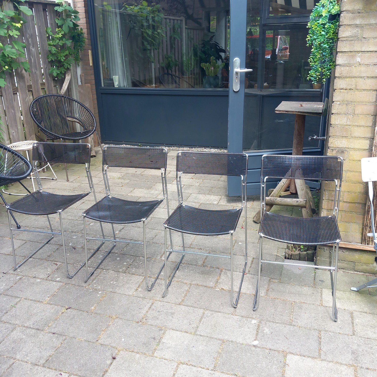 4 vintage design Sultana stoelen van Arrben Italy jaren 80, Huis en Inrichting, Stoelen, Ophalen, Gebruikt