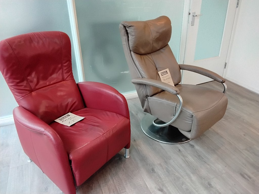 Veel (relax) stoelen in voorraad! Second Life Wolega, Ophalen, Overige kleuren, Leer, Zo goed als nieuw