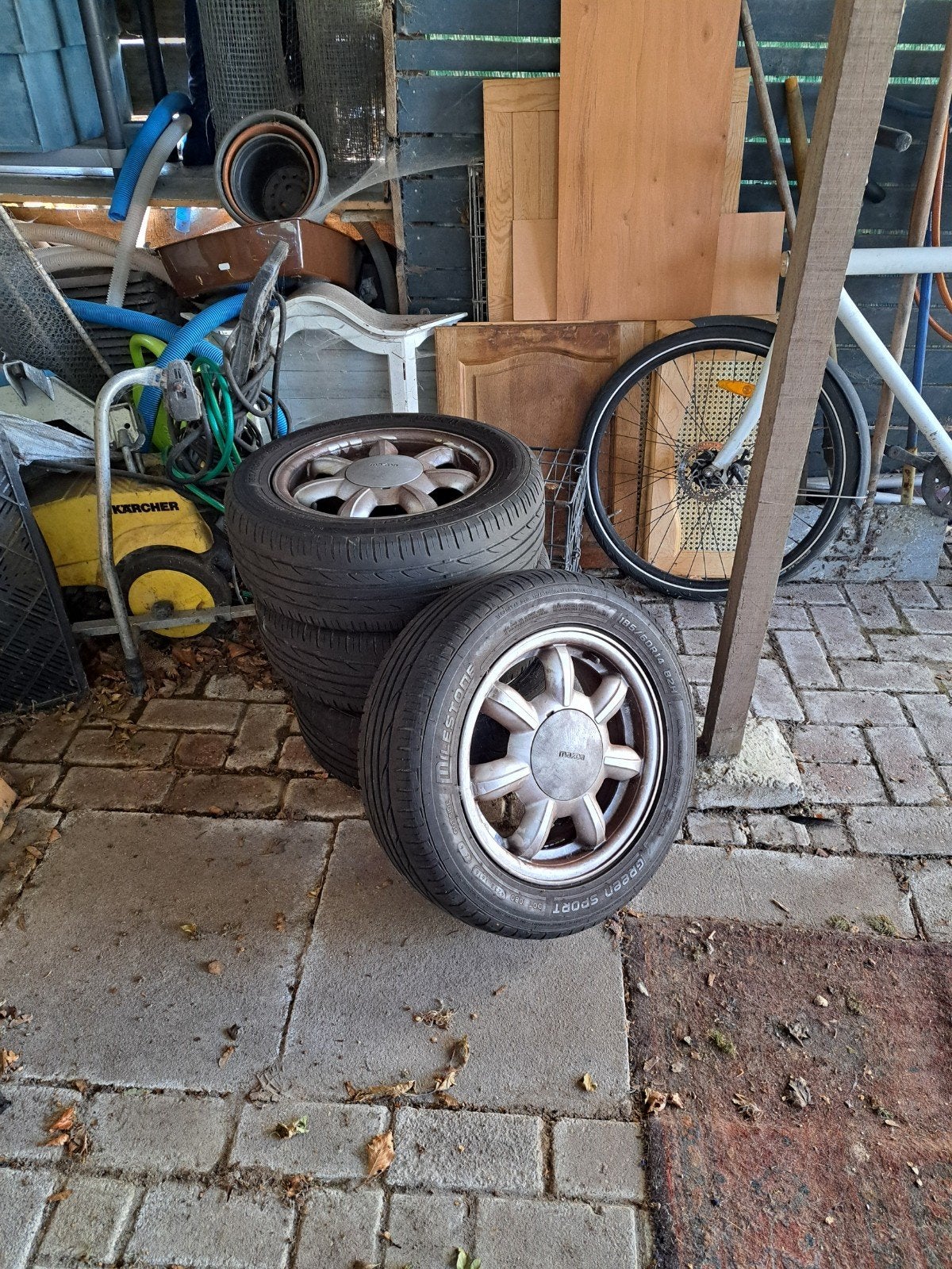 mazda velgen 150, Ophalen, 14 inch, Gebruikt, Banden en Velgen
