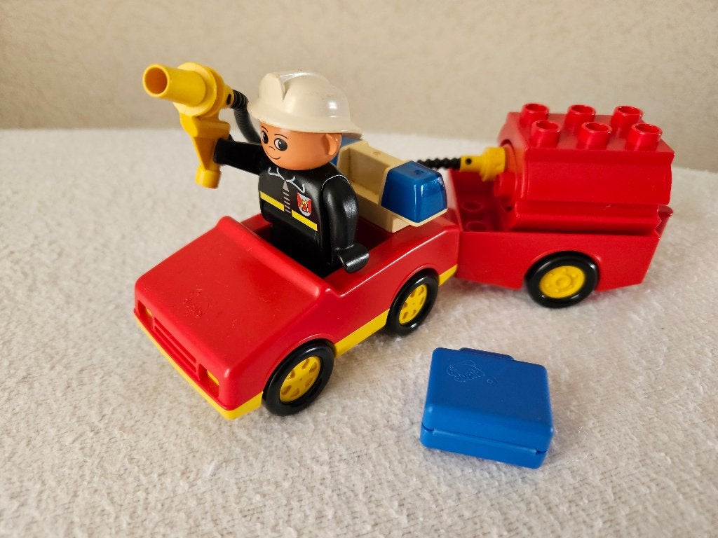 Lego Duplo 2690 Brandweer auto, City, Ophalen of Verzenden, Zo goed als nieuw, Compleet