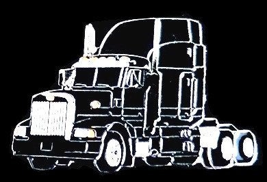 Peterbilt 377 pin zwart gelakt, Verzenden, Nieuw, Transport, Speldje of Pin