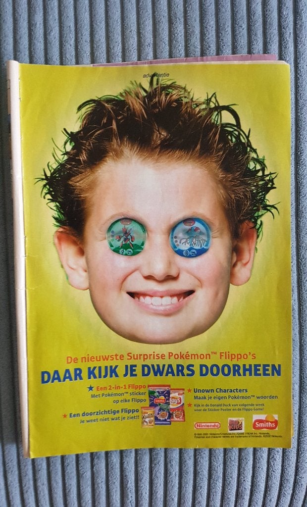 Surprise Pokémon flippo advertentie, verzamel item., Ophalen of Verzenden, Time, Overige typen