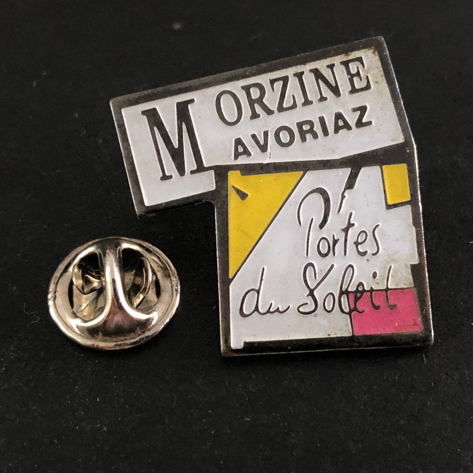 Vintage Morzine Avoriaz Portes du Soleil Speldje, Ophalen of Verzenden, Gebruikt, Stad of Land, Speldje of Pin